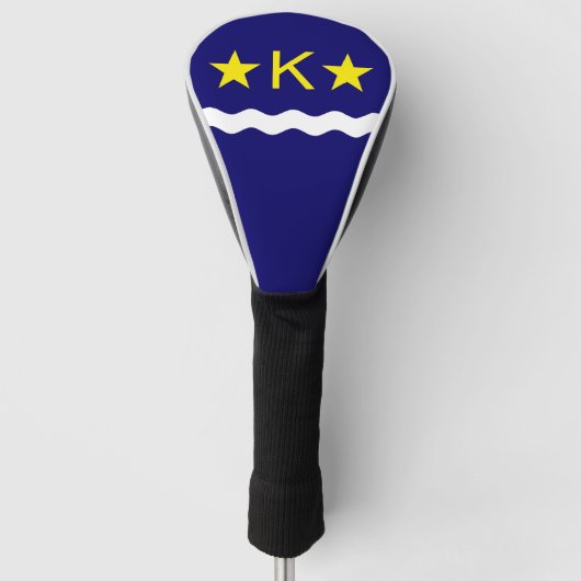 Vlag van Kinshasa, Kongo Golf Head Hoesje Golfheadcover (Voorkant)