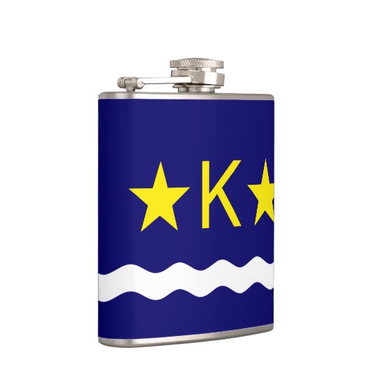 Vlag van Kinshasa, Kongo Hip Flask Heupfles (Rechts)