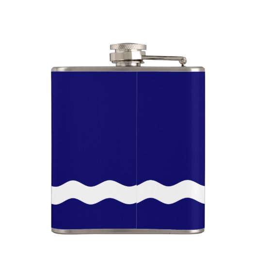 Vlag van Kinshasa, Kongo Hip Flask Heupfles (Achterkant)