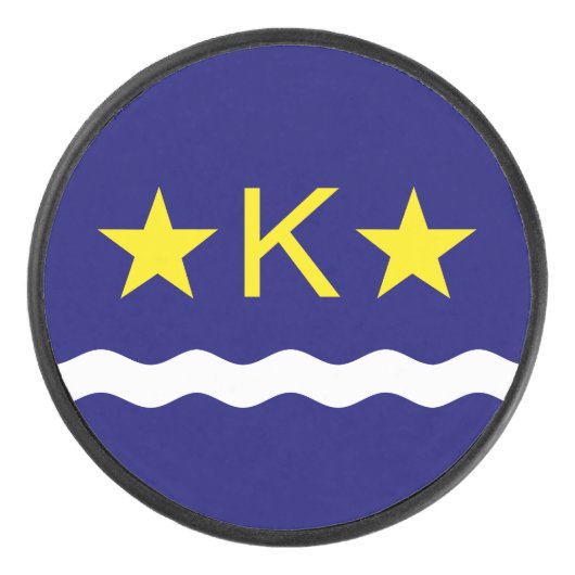 Vlag van Kinshasa, Kongo Hockey Puck (Voorkant)