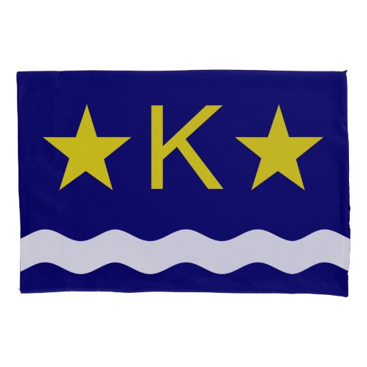 Vlag van Kinshasa, Kongo Pillowcase Kussensloop (Voorkant)