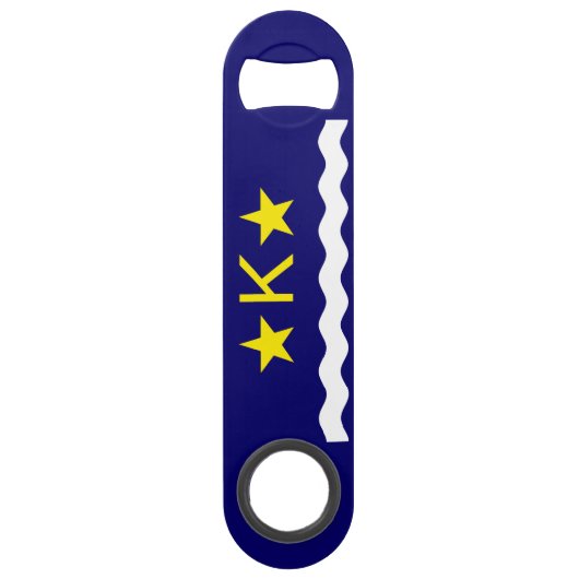 Vlag van Kinshasa, Kongo Speed Bottle Opener Speed Flessenopener (Voorkant)
