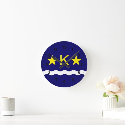 Vlag van Kinshasa, Kongo Vierkante Wandklok (Huis)