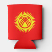 Vlag van Kirgizië Blikjeskoeler (Achterkant)
