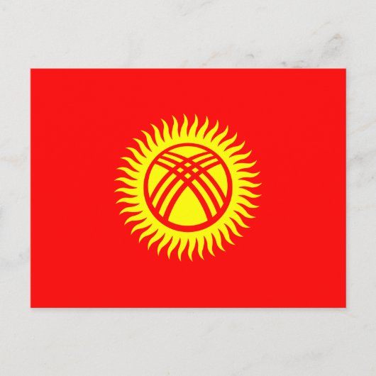 Vlag van Kirgizië Briefkaart (Voorkant)