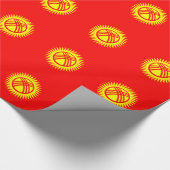 Vlag van Kirgizië Cadeaupapier (Hoek)