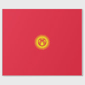 Vlag van Kirgizië Cadeaupapier (Vlak)