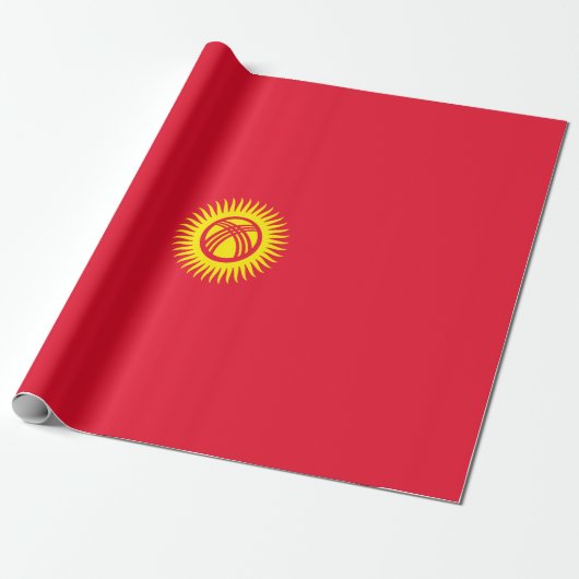 Vlag van Kirgizië Cadeaupapier (Uitgerold)