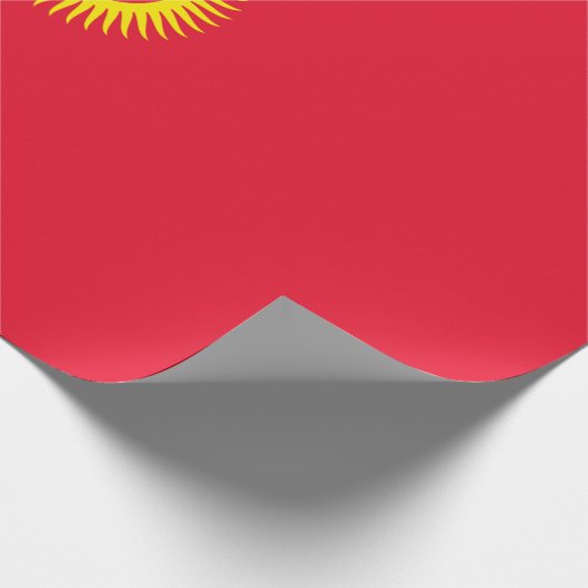 Vlag van Kirgizië Cadeaupapier (Hoek)