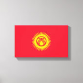 Vlag van Kirgizië Canvas Afdruk (Voorkant)