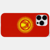 Vlag van Kirgizië Case-Mate iPhone Case (Achterkant (horizontaal))