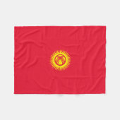 Vlag van Kirgizië Fleece Deken (Voorkant (Horizontaal))
