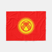 Vlag van Kirgizië Fleece Deken (Voorkant (Horizontaal))