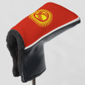 Vlag van Kirgizië Golfheadcover (3/4 voorkant)