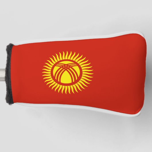 Vlag van Kirgizië Golfheadcover (Voorkant)