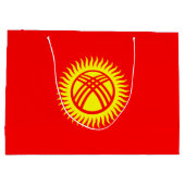 Vlag van Kirgizië Groot Cadeauzakje (Achterkant)