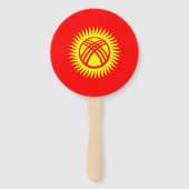 Vlag van Kirgizië Handwaaier (Achterkant)
