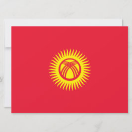 Vlag van Kirgizië Kaart