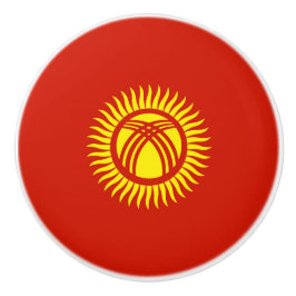 Vlag van Kirgizië Keramische Knop