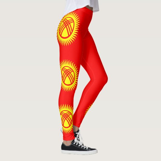 Vlag van Kirgizië Leggings (Rechts)