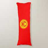 Vlag van Kirgizië Lichaamskussen (Voorkant Verticaal)
