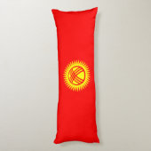 Vlag van Kirgizië Lichaamskussen (Achterkant (Verticaal))