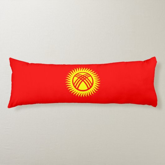 Vlag van Kirgizië Lichaamskussen (Voorkant)
