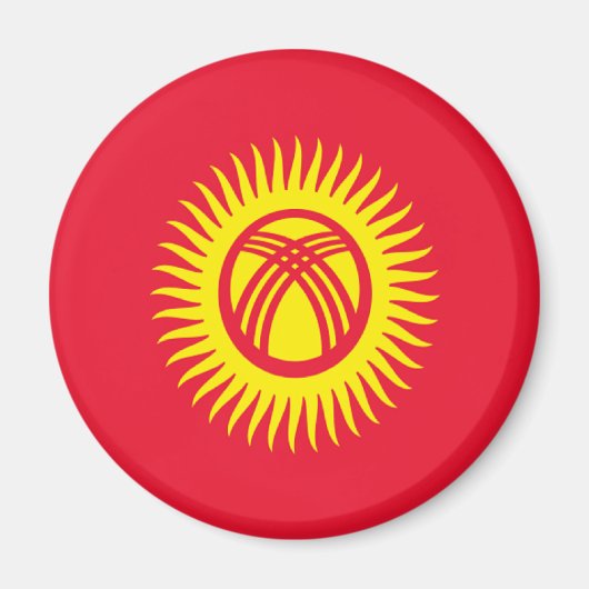 Vlag van Kirgizië Magneet (Voorkant)