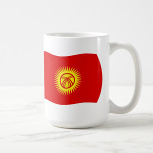 Vlag van Kirgizië Mokkopje Koffiemok