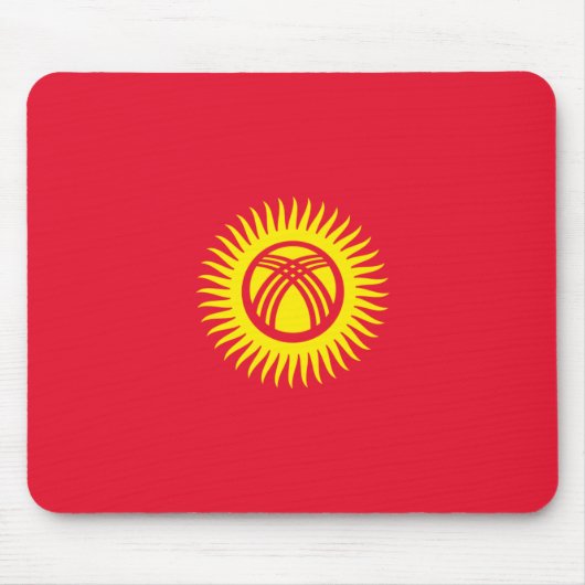 Vlag van Kirgizië Muismat (Voorkant)