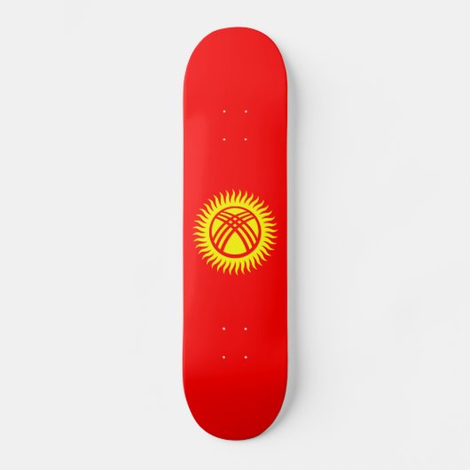 Vlag van Kirgizië Persoonlijk Skateboard (Voorkant)