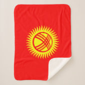 Vlag van Kirgizië Sherpa Deken (Voorkant)