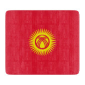 Vlag van Kirgizië Snijplank (Voorkant)