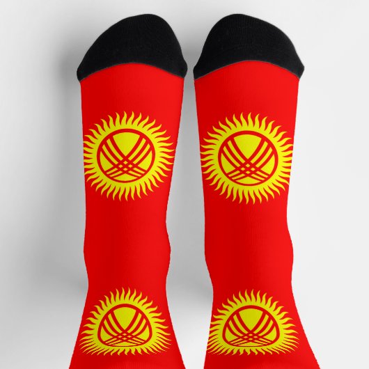 Vlag van Kirgizië Sokken (Top)