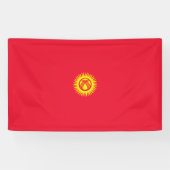 Vlag van Kirgizië Spandoek (Horizontaal)
