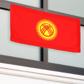 Vlag van Kirgizië Spandoek (Buitenkant Gebouw)
