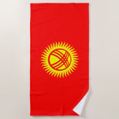 Vlag van Kirgizië Strandlaken (Voorkant)