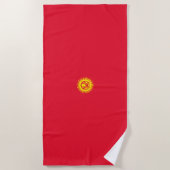 Vlag van Kirgizië Strandlaken (Voorkant)
