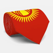 Vlag van Kirgizië Stropdas (Opgerold)