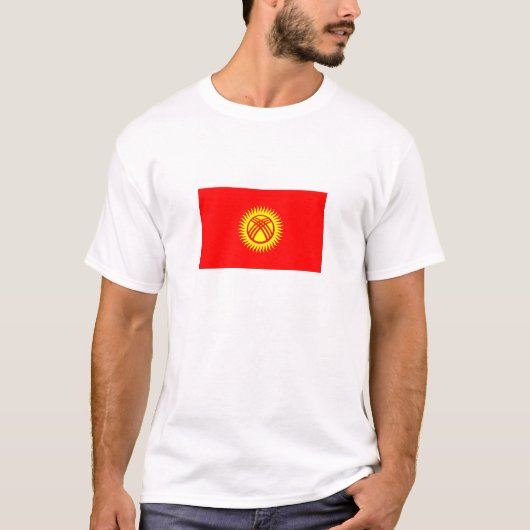 Vlag van Kirgizië T-shirt (Voorkant)