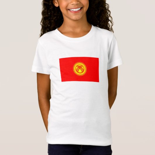 Vlag van Kirgizië T-shirt (Voorkant)