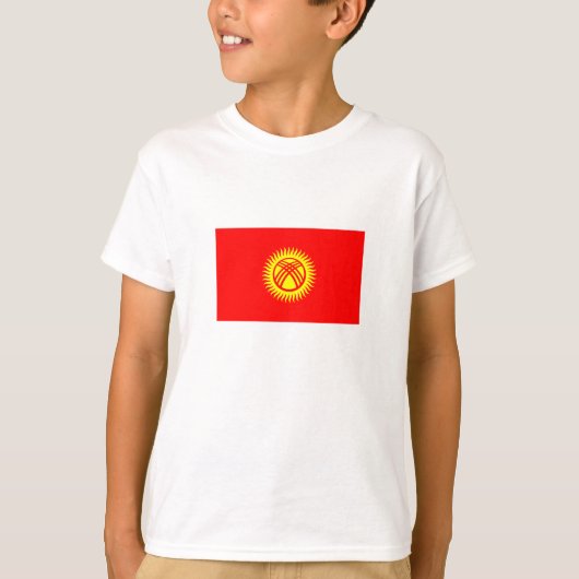 Vlag van Kirgizië T-shirt (Voorkant)