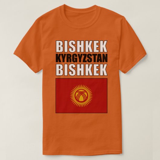 Vlag van Kirgizië T-shirt (Design voorkant)