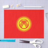 Vlag van Kirgizië Tissuepapier (Craft)