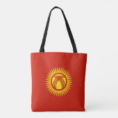Vlag van Kirgizië Tote Bag (Achterkant)