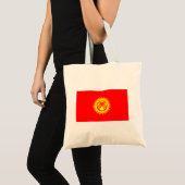 Vlag van Kirgizië Tote Bag (Voorkant (product))