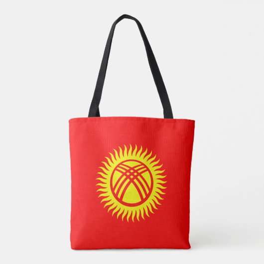 Vlag van Kirgizië Tote Bag (Achterkant)