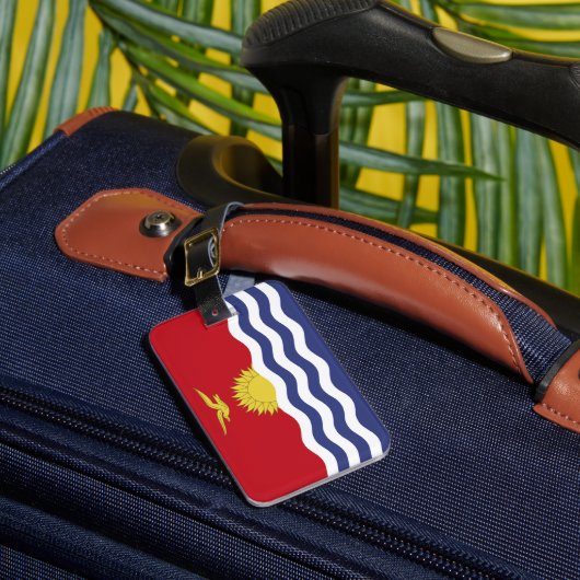 vlag van Kiribati Bagagelabel (Voorkant Insitu 1)