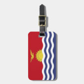 vlag van Kiribati Bagagelabel (Voorkant verticaal)
