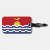 vlag van Kiribati Bagagelabel (Achterkant horizontaal)